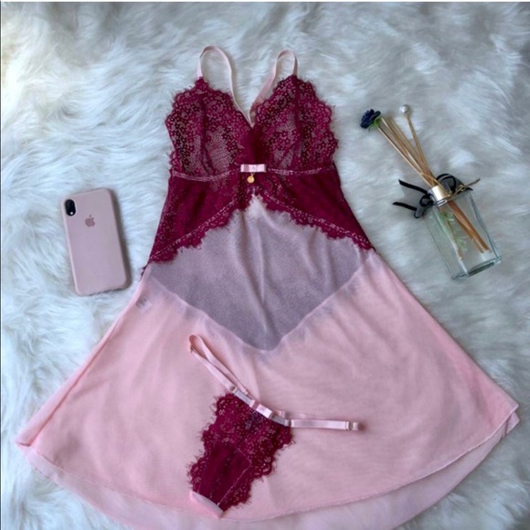 Nightgown slip dress & panty - 2 piece set - Picture 6 of 11